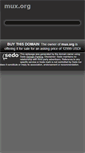 Mobile Screenshot of mux.org