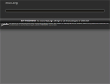 Tablet Screenshot of mux.org